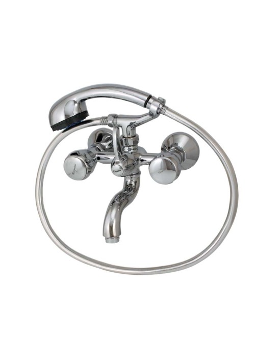 REFLECTION SERIES / WALL MIXER TEL. COMPLETE SET  WITH CRUTCH & TEL. SHOWER